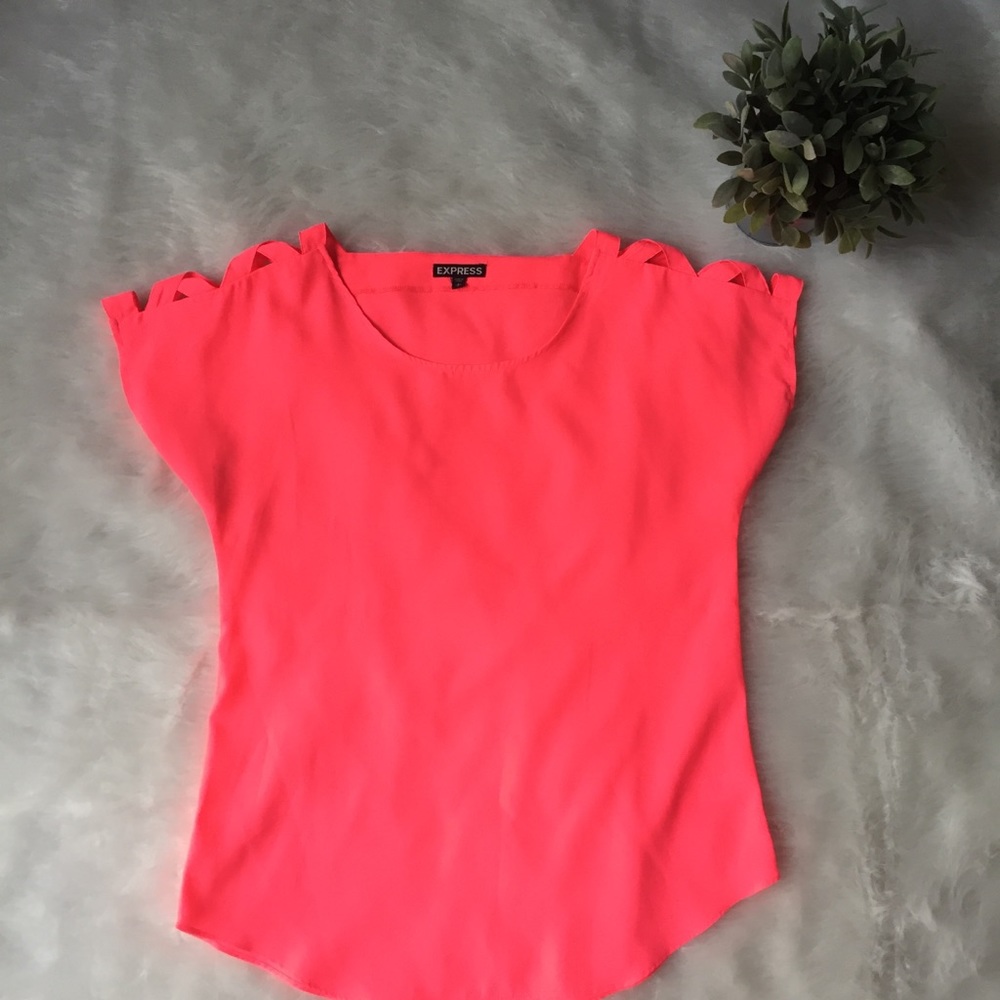 Neon pink Express shirt